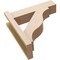 Ekena Millwork 5 1/2-in W x 18-in D x 18-in H Funston Block Rough Cedar Woodgrain TimberThane Outlooker, Primed Tan OUTUR055X18X18FST44RCPR - alternate 6